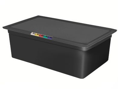 Гастроемкость 1/1 h=150 мм. 530*325 мм. 20 л. п/п черная  /1/4/