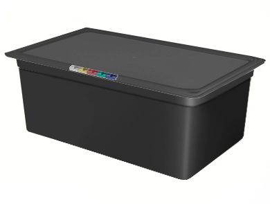 Гастроемкость 1/1 h=200 мм. 530*325 мм. 26,5 л. п/п черная  /1/3/