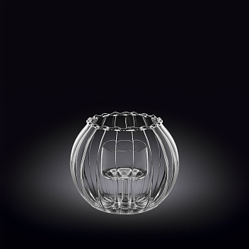 Подсвечник d=70/45 мм. h=90 мм. рельефный Термостекло Wilmax /1/48/ АКЦИЯ