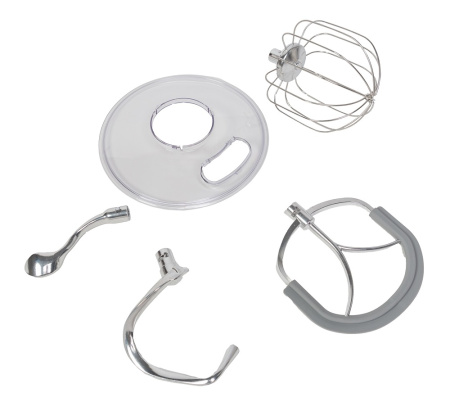 Миксер планетарный  10 л., 437*371*420 мм., 6 скоростей, с ЖК-дисплеем, 3 мешалки  (двойной крюк, битер, цельномет.венчик), корпус алюм. /1/