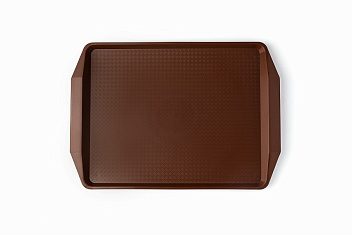 Поднос 42*30 см. темно-коричневый поверхность классик (167) MGprof /1/10/