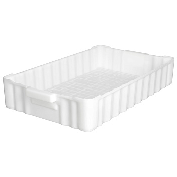 Ящик 788*470*138 мм. для рыбы прямой сплошной, -30°C /+60°C, белый (213) /1/40/ АКЦИЯ