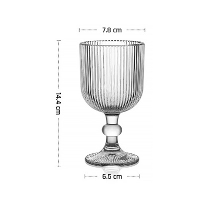Бокал для вина 260 мл. d=78/65 мм. h=114 мм. Гэтсби MGline /6/24/ ВДОХНОВЕНИЕ