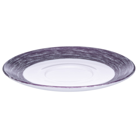 Блюдце d=140 мм. сиреневый край Браш (чашка 53497) /1/6/48/