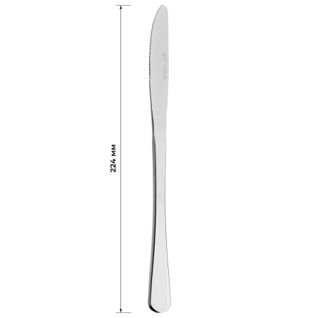 Нож столовый Босфор Люкс 18/0 1,8 мм 22,4 см. MGsteel /1/20/