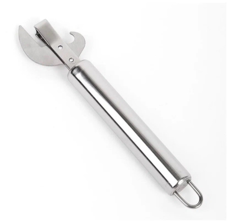 Открывалка для консервных банок 17 см. металл с ручкой 12 см. /1/