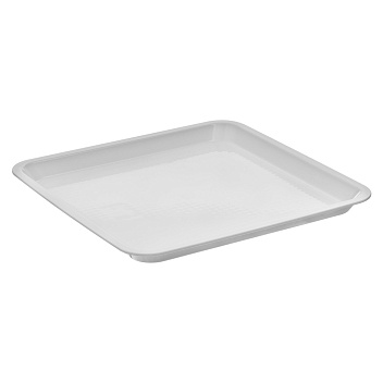 Поднос для подачи 28*28 см. поликарбонат, белый б/крышки (крышка 76836) GP /1/24/