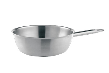 Сотейник  1 л. нерж. d=16 см. h=6,8 см. конический б/кр (индукция) Мастер Pinti /1/