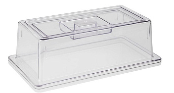 Крышка GN1/3 32,5*17,6 см. h=10,5 см. поликарбонат, прозрачная APS /1/