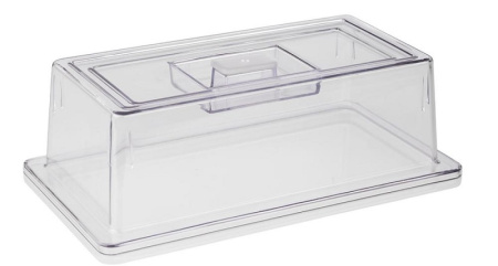 Крышка GN1/3 32,5*17,6 см. h=10,5 см. поликарбонат, прозрачная APS /1/