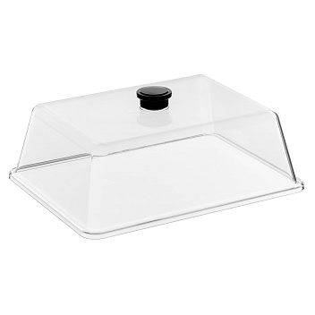 Крышка 27*21 см. h=9 см. поликарбонат, прозрачная (поднос 76859,76843,76851) GP /1/12/