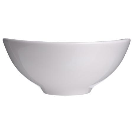 Салатник d=160 мм. 640 мл. h=70 мм. Белый, форма Агора Bonna /1/12/816/