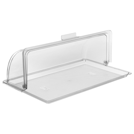 Крышка для гастроем.,подносов,корзин Roll-Top 1/1 53*32,5 см. h=18,5 см. поликарбонат, прозрачная GP/1/6/ 
